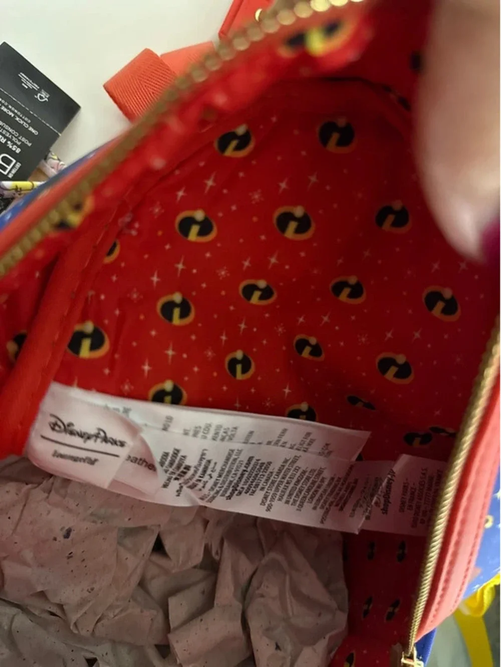 The incredibles all over print Disney parks loungefly bag new